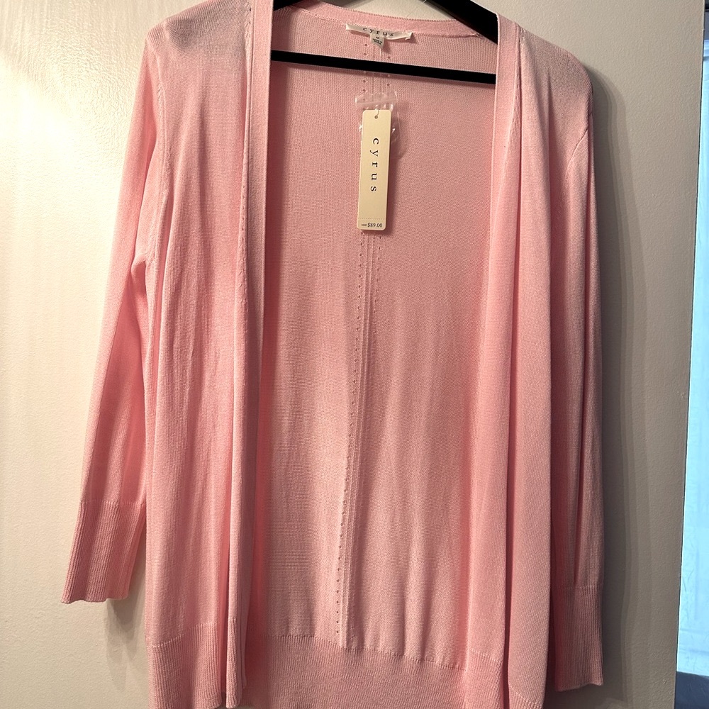 Women's Casual Open Front Lightweight knit Cardigan Long Sleeve Breathable, M/L
